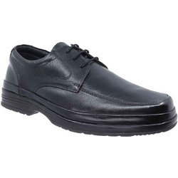 Texter Ανδρικά Σκαρπίνια Derby Δερμάτινα Μαύρα 83160