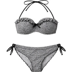 Lida Bikini Set Strapless Μαύρο 9-0338