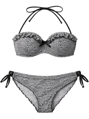 Lida Bikini Set Strapless Μαύρο 9-0338