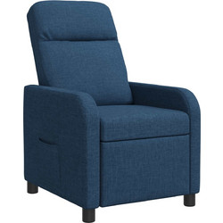 vidaXL Πολυθρόνα Relax Ανακλινόμενη Μπλε 42034929