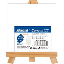 Alsuomi Καμβάς Ζωγραφικής σε Τελάρο Λευκός 10x10cm