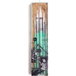 HIMI Little Bird Green Σετ Πινέλα Ζωγραφικής 5τμχ BSC332