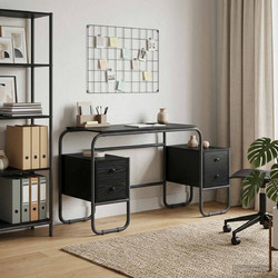vidaXL Γραφείο Υπολογιστή Ξύλινο 145x50x75cm 8008008