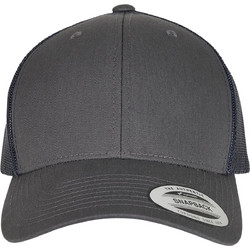 Flexfit Retro Trucker 2-Tone Ανδρικό Καπέλο Jockey με Δίχτυ Snapback Υφασμάτινο Ανθρακί 6606T-02971