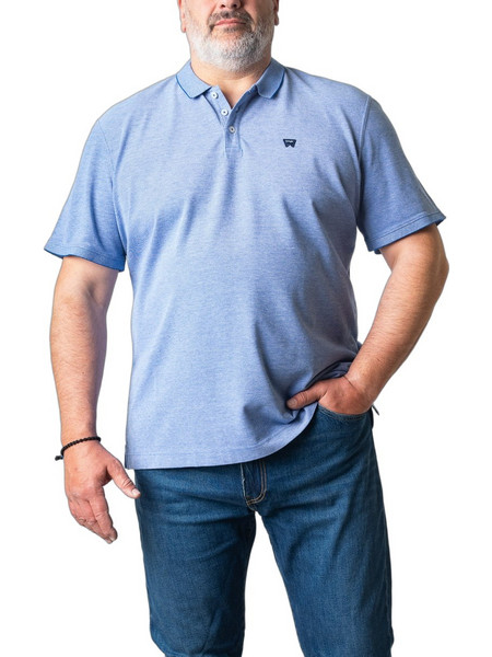 Wrangler Ανδρική Μπλούζα Polo Κοντομάνικη Μπλε 112358391
