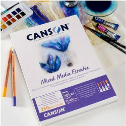 Canson Essentia Μπλοκ Σχεδίου A3 Mixed Media 250gr/m² 30 Φύλλα