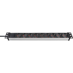 Brennenstuhl 1390007009 Πολύπριζο για Καμπίνες Rack 1U 19"