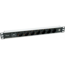 Equip 333315 Πολύπριζο για Καμπίνες Rack 1U 19"
