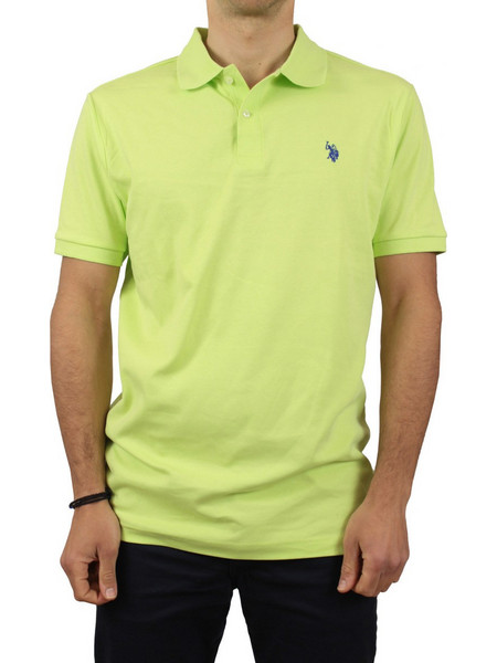 U.S. Polo Assn. Ανδρική Μπλούζα Polo Κοντομάνικη Lime 11304598