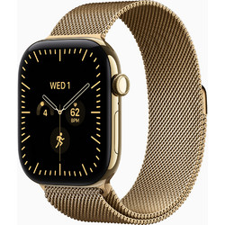 Apple Watch Series 12 Cellular 46mm Titanium Radiant Gold Milanese Loop Radiant Gold