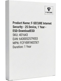 F-SECURE Internet Security για 25 Συσκευές και 1 Έτος Χρήσης (Ηλεκτρονική Άδεια)
