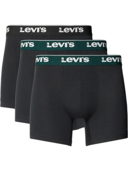 Levi's Ανδρικά Μποξεράκια Σετ 3Pack Μαύρα 701236673-014