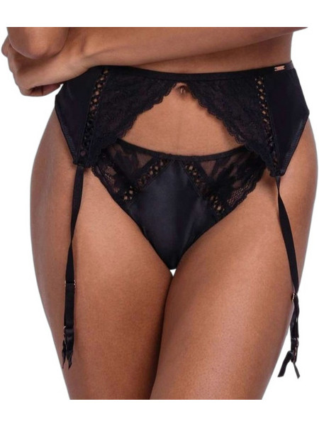 Dorina Ζαρτιέρες με Δαντέλα See Through Μαύρες FXPS0001LA182-BK0001