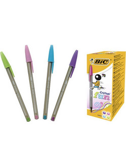 BIC Cristal Large Fun Σετ Στυλό Διαρκείας 1.6mm Πολύχρωμο 20τμχ 035002004
