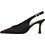 Sante Γόβες Suede Slingback με Λεπτό Χαμηλό Τακούνι Μαύρες 26-615