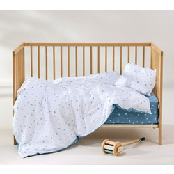 Kentia Timothy Βρεφικό Πάπλωμα Κούνιας 140x100cm Λευκό Πετρόλ