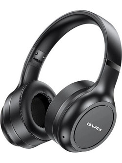 Awei AT5 Ασύρματα Bluetooth Ακουστικά Over Ear με Noise Cancelling Μαύρα