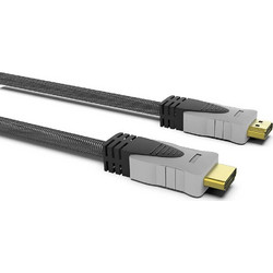 Inca Καλώδιο HDMI 2.0 Spiral HDMI Male to HDMI Male 1.8m Black IHD-18T