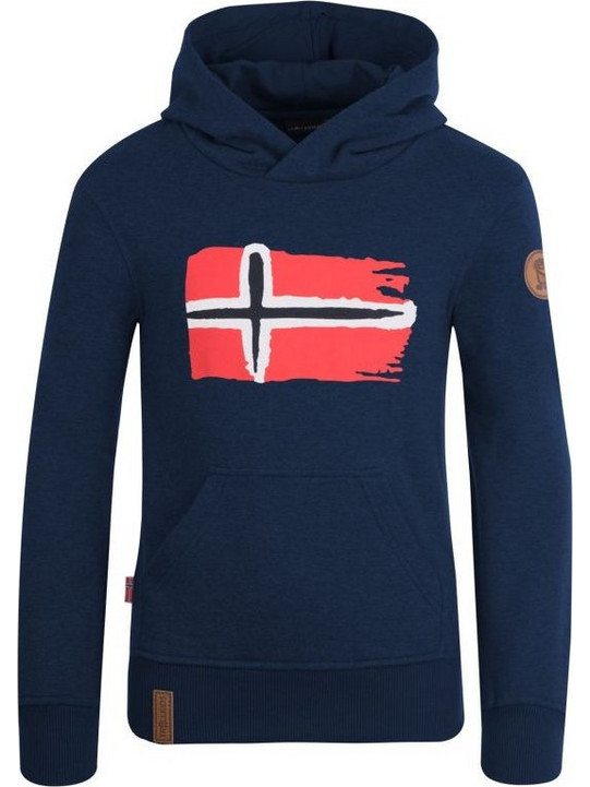 Trollkids Παιδικό Φούτερ με Κουκούλα Navy Μπλε 137-100