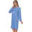 PNN Nightwear Xrysoula Νυχτικό Εγκυμοσύνης Βαμβακερό Χειμωνιάτικο Μπλε 1261-0463-1