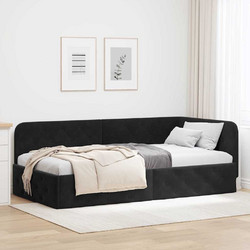 vidaXL Κρεβάτι Μονό Δερματίνη με Τάβλες 90x190cm 42016528