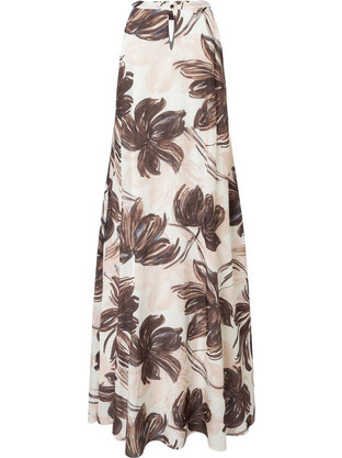 More & More Midi Καλοκαιρινό Καθημερινό Φόρεμα Floral Εκρού 61053002-5286