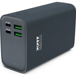 Port Designs 907004 Power Bank 26800mAh 65W με 2 Θύρες USB-A & 2 Θύρες USB-C Power Delivery Black