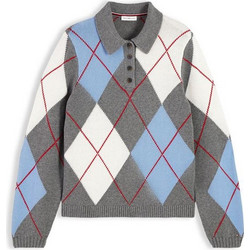 Tommy Hilfiger Γυναικεία Πλεκτή Μπλούζα με Γιακά Ανθρακί WW0WW52155-0IO
