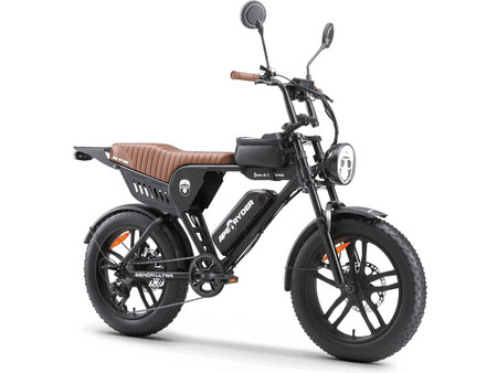 Velogreen Genon Ultra KR-REGEN Ηλεκτρικό Ποδήλατο Mountain 20" 750W με 7 Ταχύτητες Μαύρο