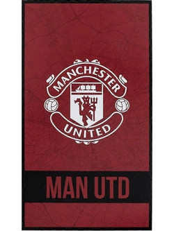 Manchester United Παιδική Πετσέτα Θαλάσσης Microfiber Κόκκινη 70x140cm 8435746914342