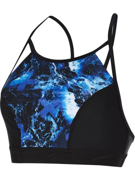 Speedo Αθλητικό Bikini Top Μπουστάκι Μαύρο Μπλε 8-11383C139