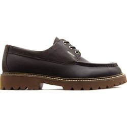 Hugo Draven Ανδρικά Μοκασίνια Boat Shoes Δερμάτινα Καφέ 50573692-209