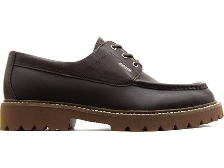 Hugo Draven Ανδρικά Μοκασίνια Boat Shoes Δερμάτινα Καφέ 50573692-209