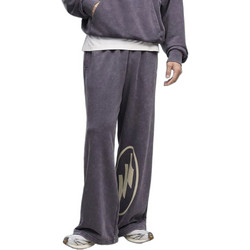 Puma PC Washed Wide Graphic Ανδρικό Παντελόνι Φόρμας Fleece Ανθρακί 638731-35
