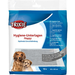 Trixie Nappy Puppy Επιδαπέδιες Πάνες Σκύλου με Ενεργό Άνθρακα 60x60cm 10τμχ