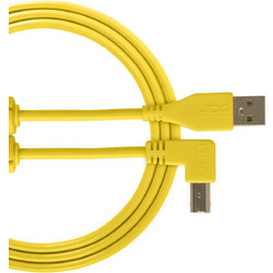 Udg U95006YL Καλώδιο Angle 90° USB-A Male 2.0 to USB-B Male 3m Yellow