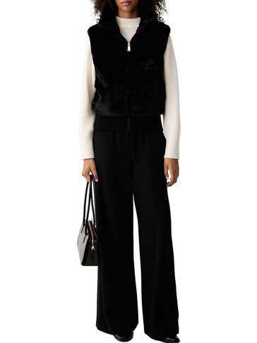 DKNY Αμάνικη Γυναικεία Γούνα Κοντή Μαύρη DP6V3181-BLK