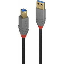 Lindy 36744 Καλώδιο USB-A Male 3.0 to USB-B Male 5m Black