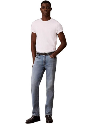 Calvin Klein Ανδρικό Τζιν Παντελόνι Ελαστικό Slim Εφαρμογή Γαλάζιο LV04RH738G