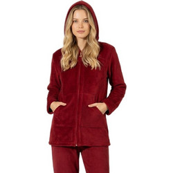 Harmony Γυναικεία Ρόμπα Χειμωνιάτικη Fleece Μπορντό 411710