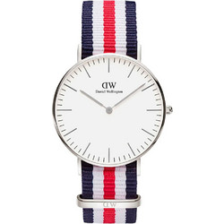 Daniel Wellington Γυναικείο Ρολόι με Μπλε Κόκκινο Υφασμάτινο Λουράκι DW00600051