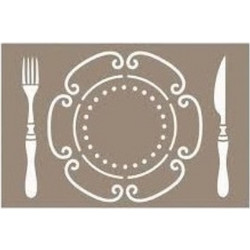 Artemio Στένσιλ Σχέδια Dinner 10x15cm 15020020