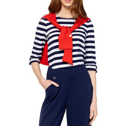 Heavy Tools Γυναικείο Χειμερινό Top Βαμβακερό Navy Μπλε Λευκό T15047