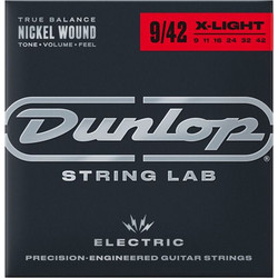 Dunlop DEN0942 Σετ 6 Χορδές Ηλεκτρικής Κιθάρας Nickel Plated Steel 9-42" Extra Light Tension