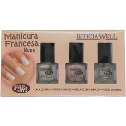 Leticia Well French Manicure Set Nude Dry Fast Σετ Βερνίκια Νυχιών Quick Dry