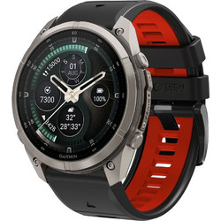 Tech-Protect Iconband Pro Λουράκι Σιλικόνης Black / Red (Garmin Fenix 47mm)