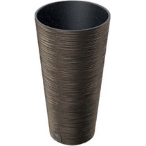 Prosperplast Furu Slim Eco Γλάστρα Στρογγυλή Πλαστική Καφέ 30x57.5cm DFRH300W