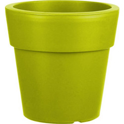 Et-Plast Γλάστρα Στρογγυλή Πλαστική Λαδί 25x24cm 02.014.35103