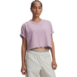 Under Armour Rival Boxy Tee Solid Γυναικείο Αθλητικό T-Shirt Ροζ 6011064-698