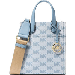 Michael Kors Γυναικείο Τσαντάκι Χειρός Υφασμάτινο Γαλάζιο 38S5G3GC0JCHA